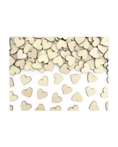 Partydeco Streudeko Herz 2 x 2 cm, 50 Stück, Braun