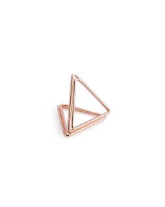 Partydeco Tischkarte Halter Triangel 2.3 cm, 10 Stück, Rosegold