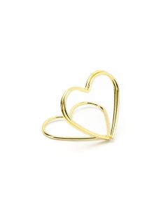 Partydeco Tischkarte Blumenkranz 2.5 cm, 10 Stück, Gold