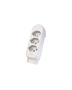 Max Hauri Mehrfachstecker maxADAPT 3 + 1 x T13, Weiss