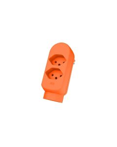 Max Hauri Mehrfachstecker maxADAPT BS 2 + 1 x T13, Fl-Orange