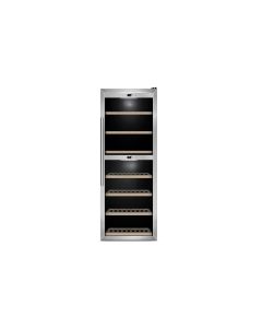 Caso Weinkühlschrank WineComfort 126 Edelstahl/Schwarz, Rechts