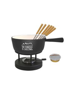 Heidi Cheese Line Käsefondue-Set The Fondue is calling 9 Teile, Schwarz