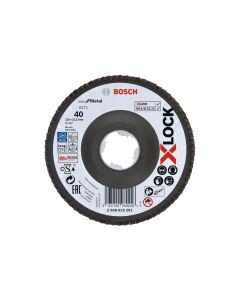 Bosch Professional Fächerschleifscheibe X-LOCK Best for Metal K40, 125 mm