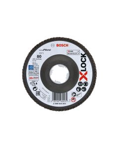 Bosch Professional Fächerschleifscheibe X-LOCK Best for Metal K80 125 mm