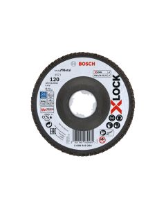Bosch Professional Fächerschleifscheibe X-LOCK Best for Metal K120, 125 mm