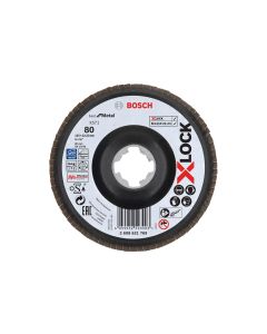 Bosch Professional Fächerschleifscheibe X-LOCK G80 X571, 125 mm