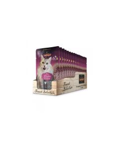 Leonardo Cat Food Nassfutter Huhn Pur, 16 x 85 g