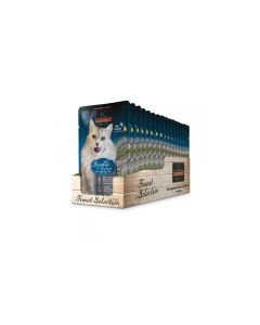 Leonardo Cat Food Nassfutter Forelle & Catnip, 16 x 85 g