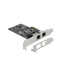 Delock Netzwerkkarte 2x 2.5 Gbps RJ-45 PCI-Express x2