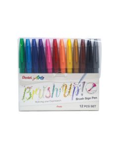 pentel Filzstift Brush Sign Pen 12 Stück