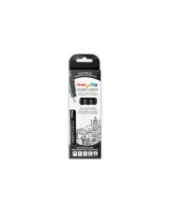 pentel Fineliner Pigment POINTLINER Schwarz