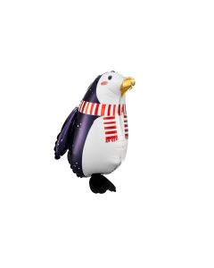 Partydeco Folienballon Penguin Rot/Schwarz/Weiss