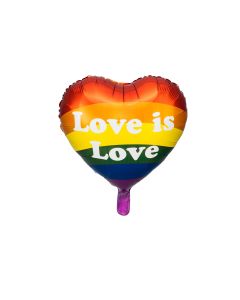 Partydeco Folienballon Love is Love Regenbogen