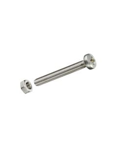 Krafter Metrische Schrauben M 4 x 25 mm mit Muttern Edelstahl, 6 Stk