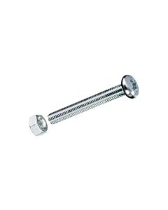 Krafter Metrische Schrauben M 4 x 20 mm, mit Muttern, Stahl, 12 Stk