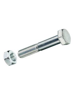 Krafter Sechskantschrauben M 8 x 100 mm mit Muttern Edelstahl, 2 Stk