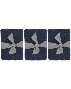 Södahl Abwaschlappen Soft 3 Stück, Indigo