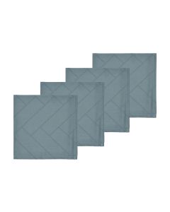 Södahl Stoffserviette Tiles 45 cm x 45 cm, 4 Stück, Atlantic