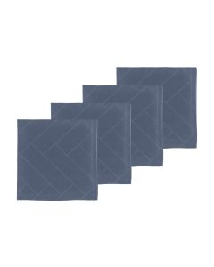 Södahl Stoffserviette Tiles 45 cm x 45 cm, 4 Stück, Blau