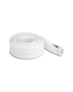 Delock Geflechtschlauch mit Reissverschluss 3 m x 50 mm Weiss