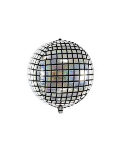 Partydeco Folienballon Disco Ball Silber