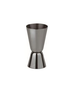 Paderno Cocktail-Doppelmass 40/20 ml, Grau/Schwarz