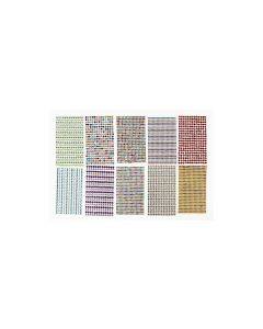 Creativ Company Schmucksteine Selbstklebend 10 Blatt, Mehrfarbig