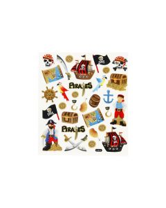 Creativ Company Motivsticker Pirat 1 Blatt, Mehrfarbig