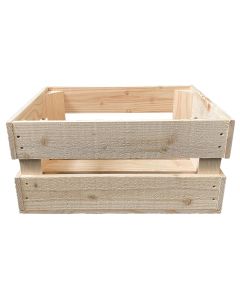 Holz Zollhaus Obstharasse Fichte / Tanne, Roh 40 x 30 x 20 cm
