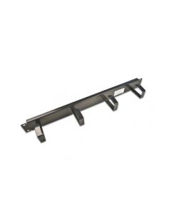 Wirewin Kabelführungspanel KFP-4RING METAL SW , Schwarz