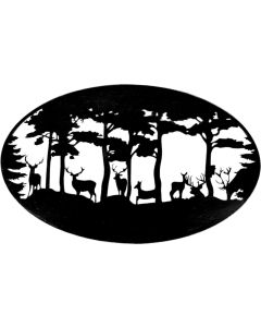Esschert Design Wanddekoration Hirsche 89.8 cm, Schwarz
