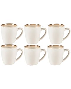 Bitz Kaffeetasse 190 ml, 6 Stück, Beige/Crème