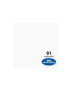 Savage Hintergrund Papier 1.35 x 11 m Super White