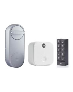 Yale Linus Smart Lock, Silber EU, inkl. Bridge, Keypad