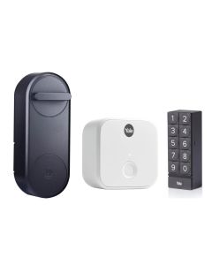 Yale Linus Smart Lock, Schwarz EU, inkl. Bridge, Keypad