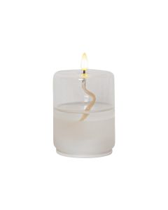 Star Trading LED-Kerze Flamme Float, Ø 8 x 13 cm, Transparent