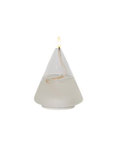 Star Trading LED-Kerze Flamme Float, Ø 11 x 15.5 cm, Transparent