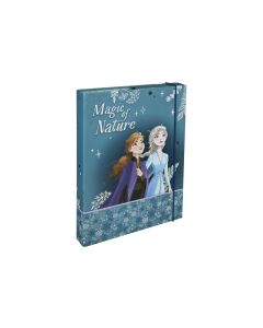 Undercover Gummibandmappe Disney A4 Frozen, 4 cm Rücken Hellblau