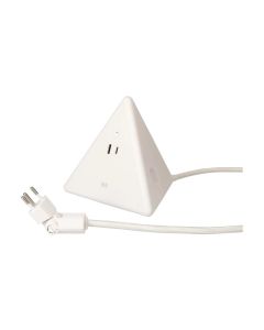 Max Hauri Steckdosenleiste Pyramide, Weiss 2x T13, USB A+C 18W