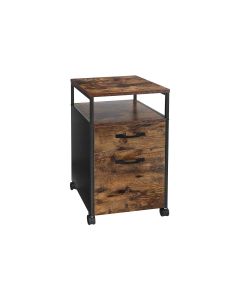 VASAGLE Multifunktionswagen mit 2 Schubladen 41 x 66 cm