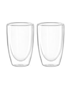 Leonardo Thermobecher Duo 400 ml, 2 Stück, Transparent