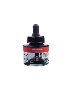 Amsterdam Acryltinte 735 Oxidschwarz deckend, 30 ml 30 ml, Schwarz