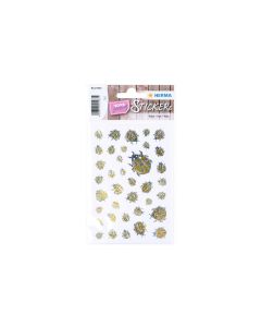 Herma Stickers Motivsticker Creative Goldkäfer 38 Stück Gold/Silber
