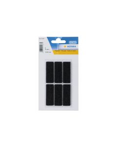 Herma Stickers Filzgleiter 15 x 45 mm, 6 Stück, Schwarz