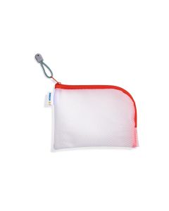 HERMA Etui Mesh Bag A6, 10.5 x 14.8 cm, Rot/Weiss