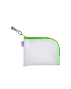HERMA Etui Mesh Bag A6, 10.5 x 14.8 cm, Grün/Weiss