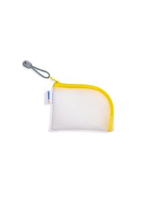 HERMA Etui Mesh Bag A7, 7.4 x 10.5 cm, Gelb/Weiss