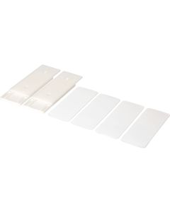 Max Hauri Slide Strip Universalhalterung 10.2 x 4 cm, Weiss, 2 Stück