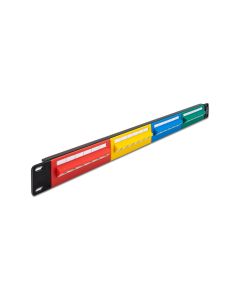 Delock Patchpanel 19 24 Port Cat.5e, 1HE, farbig